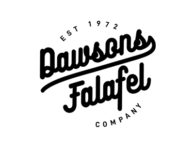 Falafel junk food street food logo design food falafel dawsons logo company