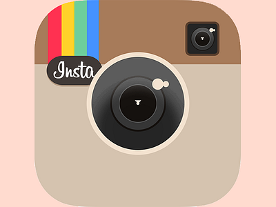 Flat Instagram App Icon app camera icon ig instagram ios7