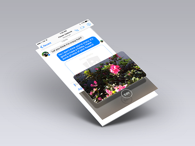 Messenger Photo Share Interaction design facebook ios ixd messenger photo prototype redesign ui ux