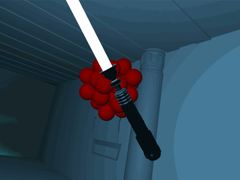 Lightsaber Fun - HTC Vive game light saber star wars ux virtual reality vive vr