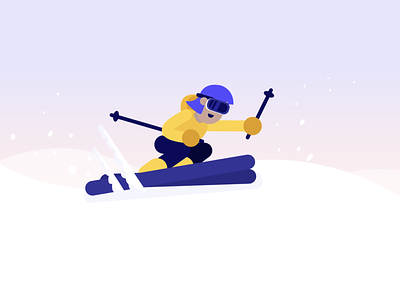 Going skiing? branding characters cold design flat illustration insurance simple simple clean interface ski skiing sports travel vector winter