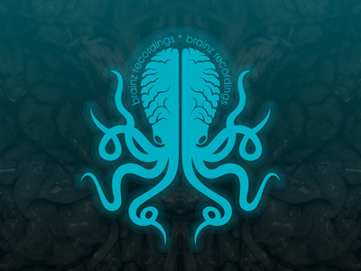 brainz recordings logotype 36 brain brains brainz dark devilfish dnb dramnbass idm intelligent internet lable logo logotype marrow music octopus pericranium poulpe re3a records russia symmetry voronezh vrn web lable