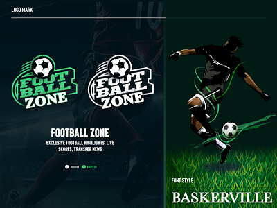 Football Zone art branding creative design design football app illustration logo soccer sport vector zone