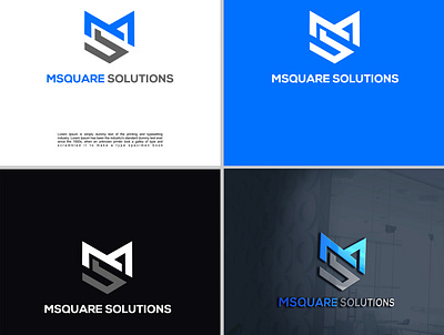 MSQUARE Solutions 3d brand branding clean creative design design design art graphic design illustration logo ui vector