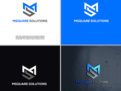 MSQUARE Solutions 3d brand branding clean creative design design design art graphic design illustration logo ui vector