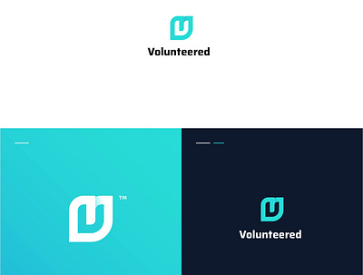 Volunteered Logo 3d branding clean creative design design design art graphic design illustration logo motion graphics vector