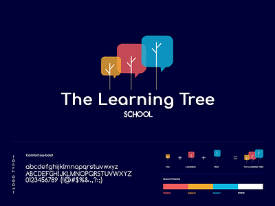 The Learning Tree School Logo 2020 agency app art art work artist branding company dribbble gradient illustration lettering lettering logo logo logodesign modern school school logo tree logo typography