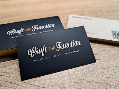 Craft and Function Business Cards branding business cards logo