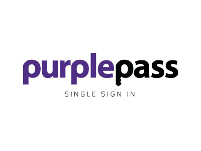 Purplepass Logo illustrator logo purple