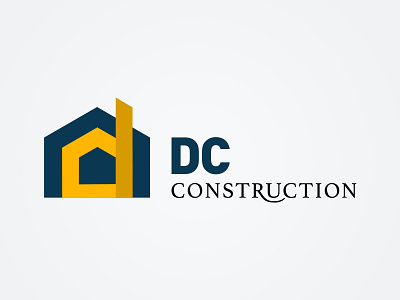 DC Construction construction house logo