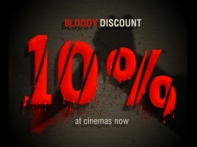 Bloody Discount cinema discount movie poster