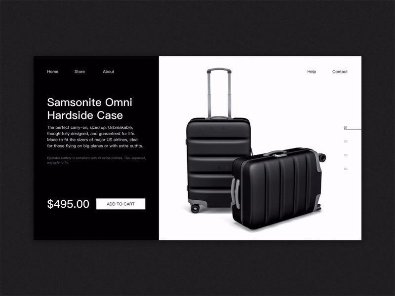 Daily design 3/100 - Draw-bar box Website webdesign gif