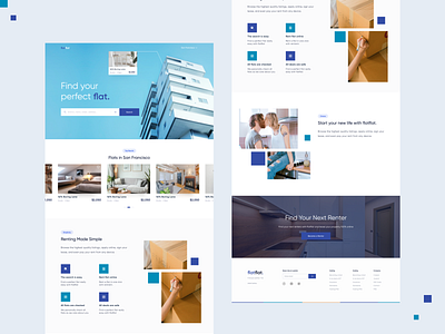 flatflat - Website part 2 branding design landing rent renting ui ux webdesign website