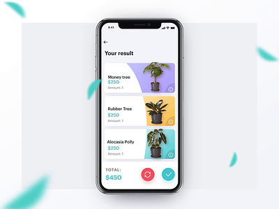 Office Plant Assistant App animation app assistant blue illustration interface ios12 iphone picking flow planning plants react native refresh settings slider ui ux violet wizard yellow