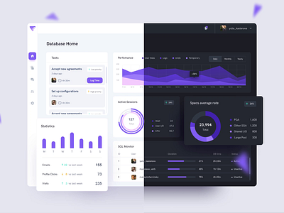 Dark UI vs Light UI by George Railean on Dribbble