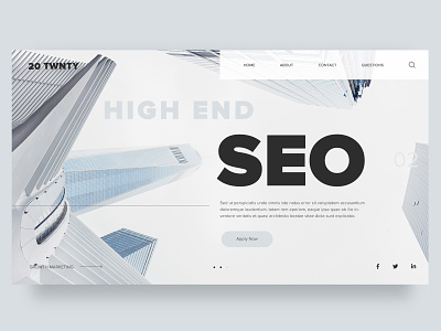 SEO Agency Design Concept design design agency digital agency inspiration minimalist design seo seo agency uidesign web page design