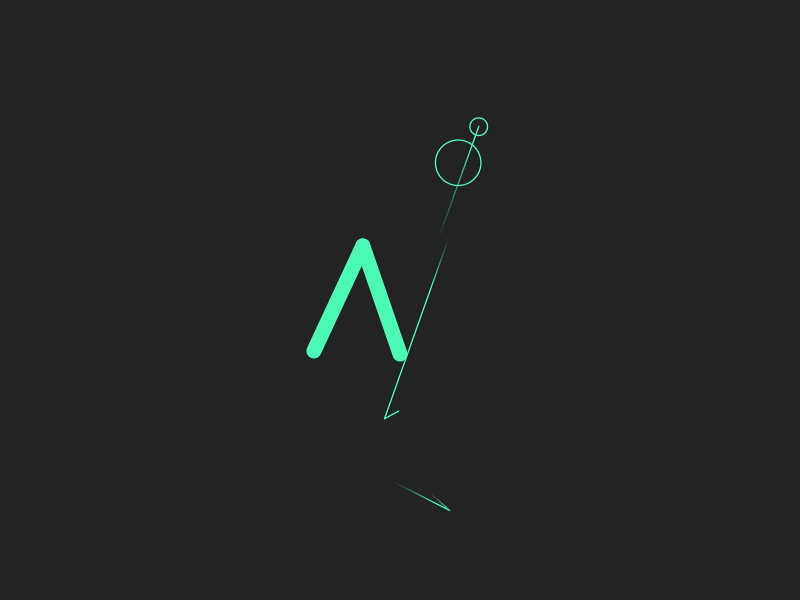 Animated M after effects animation logo