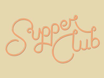 Supper Club logo type