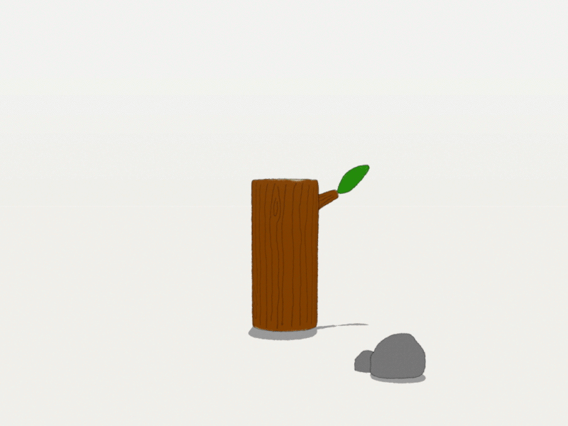 Log Jump 2d 3d animation log