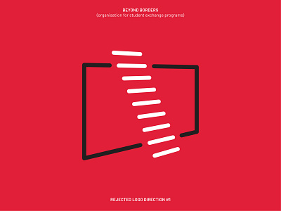 Beyond Borders - Rejected Logo Concept #1 branding ladder logo minimal minimalist logo pragmaticart wall