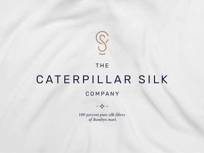 Logo: The Caterpillar Silk Company aka CSCo. branding caterpillar fabric logo minimal monogram pragmaticart silk