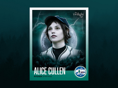 Alice Cullen Baseball Card Concept