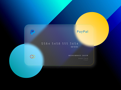 PayPal redesign by Glassmorphism branding glasscard paypal redesign ui ui design