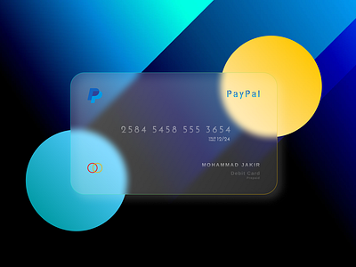 PayPal redesign by Glassmorphism