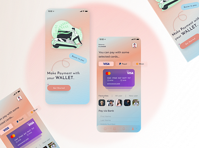 Wallet App concept ui branding design mobile mobile app mobile app design mobile application mobile design mobile ui ui ui design uidesign wallet app wallet ui