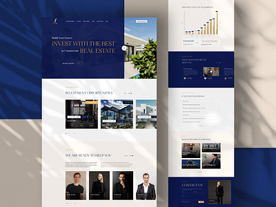 Real estate website concept