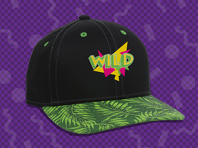 WILD - The Hat Literally No One Asked For 90s apparel design hat product promo product squiggles triangles