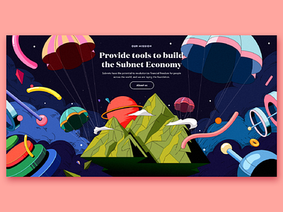 Landing page illustration branding coin crypto design home illustation landing page spot illustrations ux vector