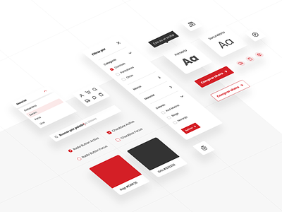 Styleguide Isometric UI clothing components design ecommerce ecommerce design figma isometric design product design ui