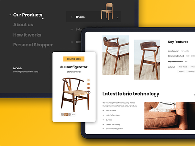 Home&We - Furniture E-commerce design e commerce figma furniture product design product page store ui
