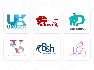 UXUSER Logo Designs branding icon illustration logo web design