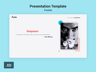 Presentation Template (freebie) adobexd freebie presentation slide webpage
