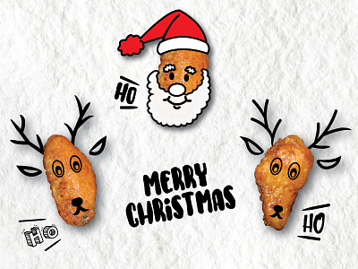 Chicken Wings Christmas Design 1