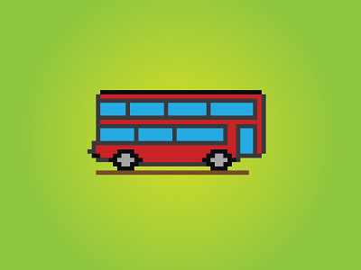8 Bit London Bus britan bus kingdom london tourism uk united