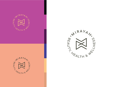 Mirayah Logo design dubai typography vector