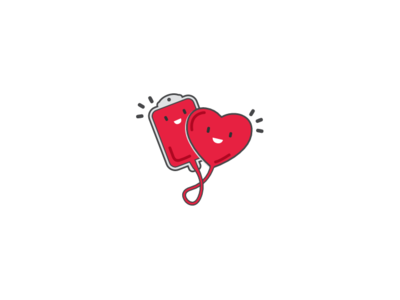 Blood Donation app logo design logo app digital flat