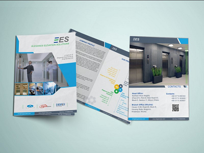 EES Catalog Design 4 a4 bi fold brochure catalog corporate design flyer flyer design page unique design