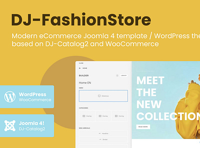 DJ-FashionStore - the eCommerce theme for Joomla 4 & WordPress ecommerce fashion j4 joomla joomla template joomla4 store template theme wordpress wordpress theme yootheme