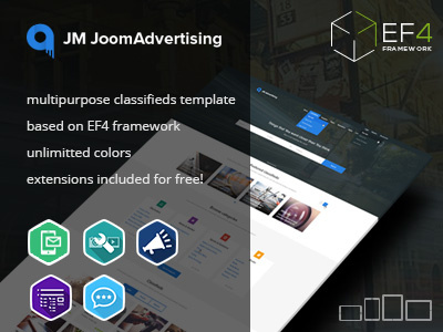 JM JoomAdvertising  - classifieds Joomla template