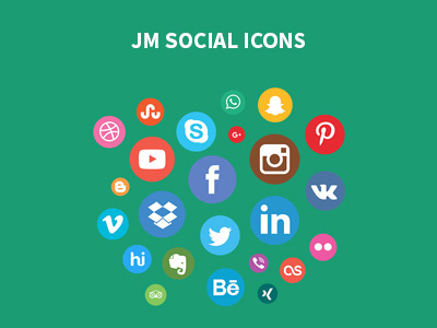 JM Social Icons - Free Joomla Module