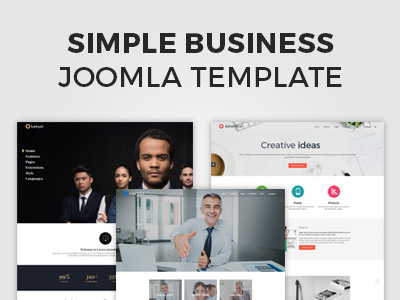 Simple business Joomla template joomla template minimalist design page simple design ui ux web website design