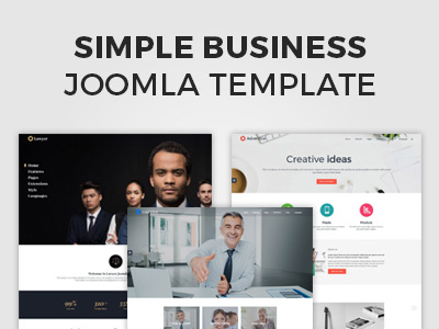 Simple business Joomla template