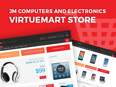 Computers & Electronics VirtueMart Store design joomla template ecommerce ui ux wcag web