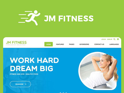 Fitness & health Joomla template design fintess health joomla template ui ux wcag web