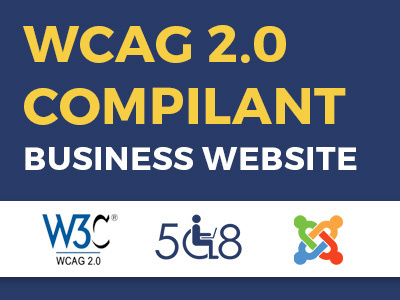 WCAG 2.0 and Section508 compliant websites design joomla template ui ux wcag web