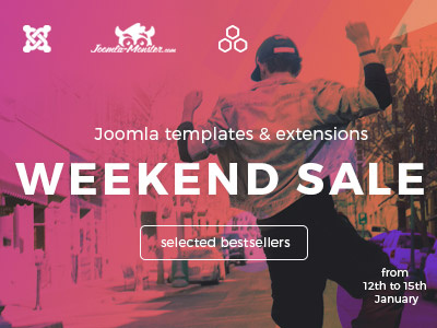 Joomla templates and extensions weekend sale! advertisement advertising bundle classified ads extensions joomla sale web